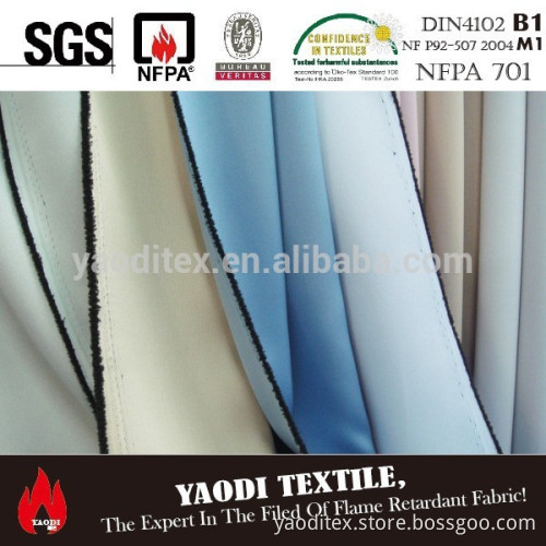 High quality 100% polyester blackout curtain fabric for sale